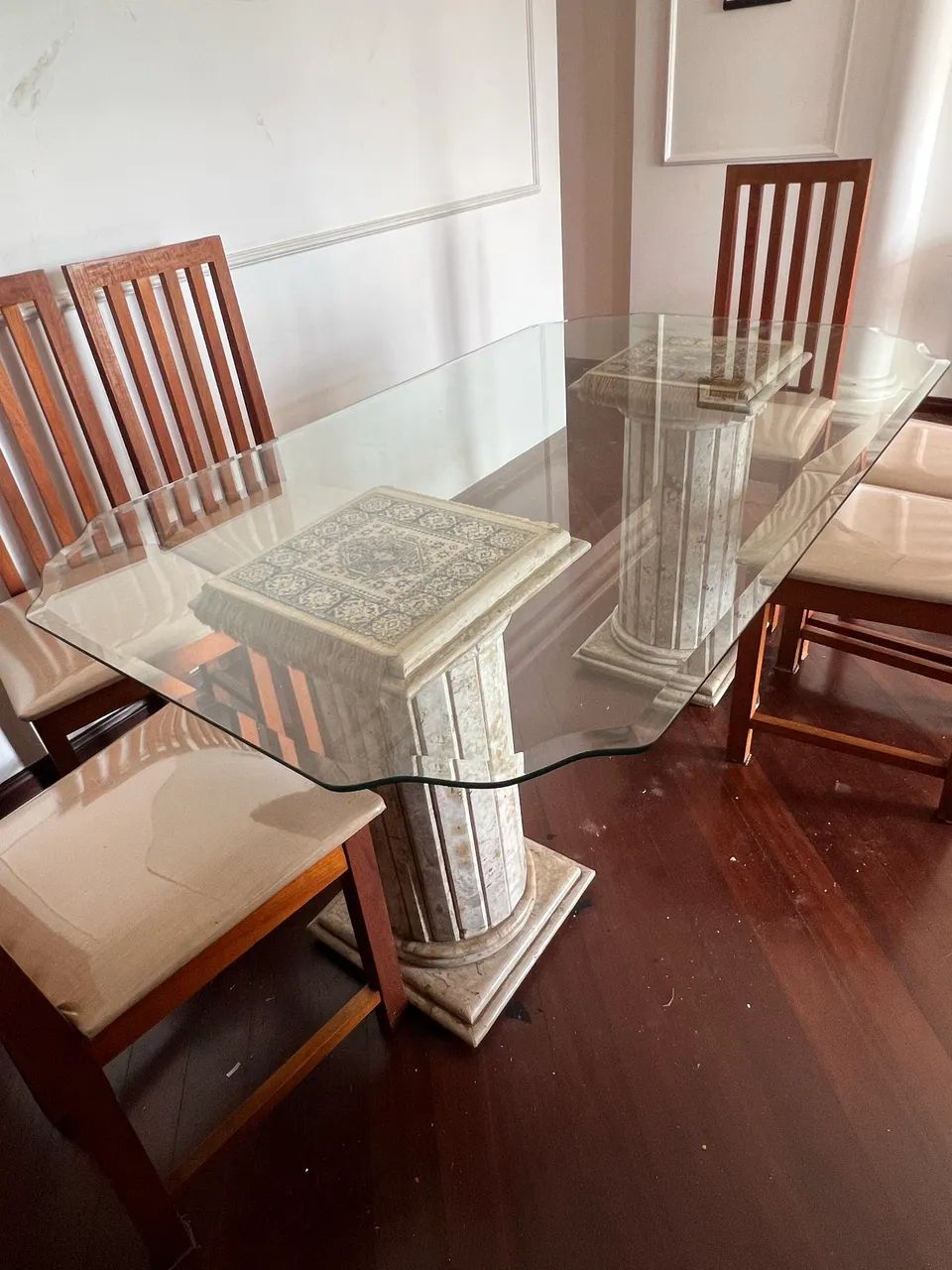 Tampo de mesa de vidro 170x100
