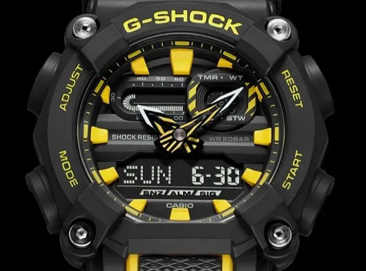 Relógio CASIO G-Shock GA-900A-1A9DR *Heavy Dut - Decagonal - Foto 4