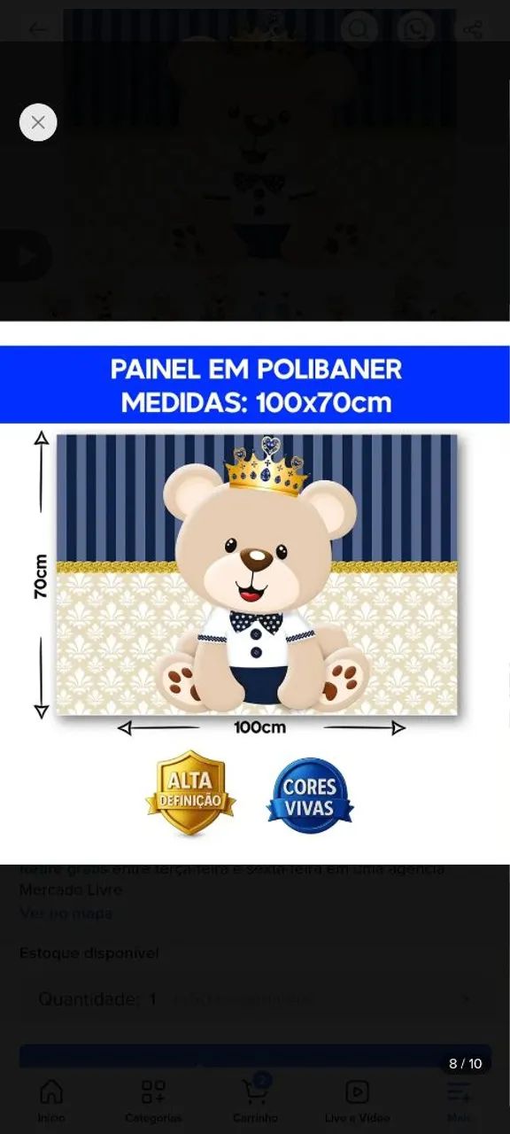 Kit Decoração para Chá de bebê menino  - Foto 2