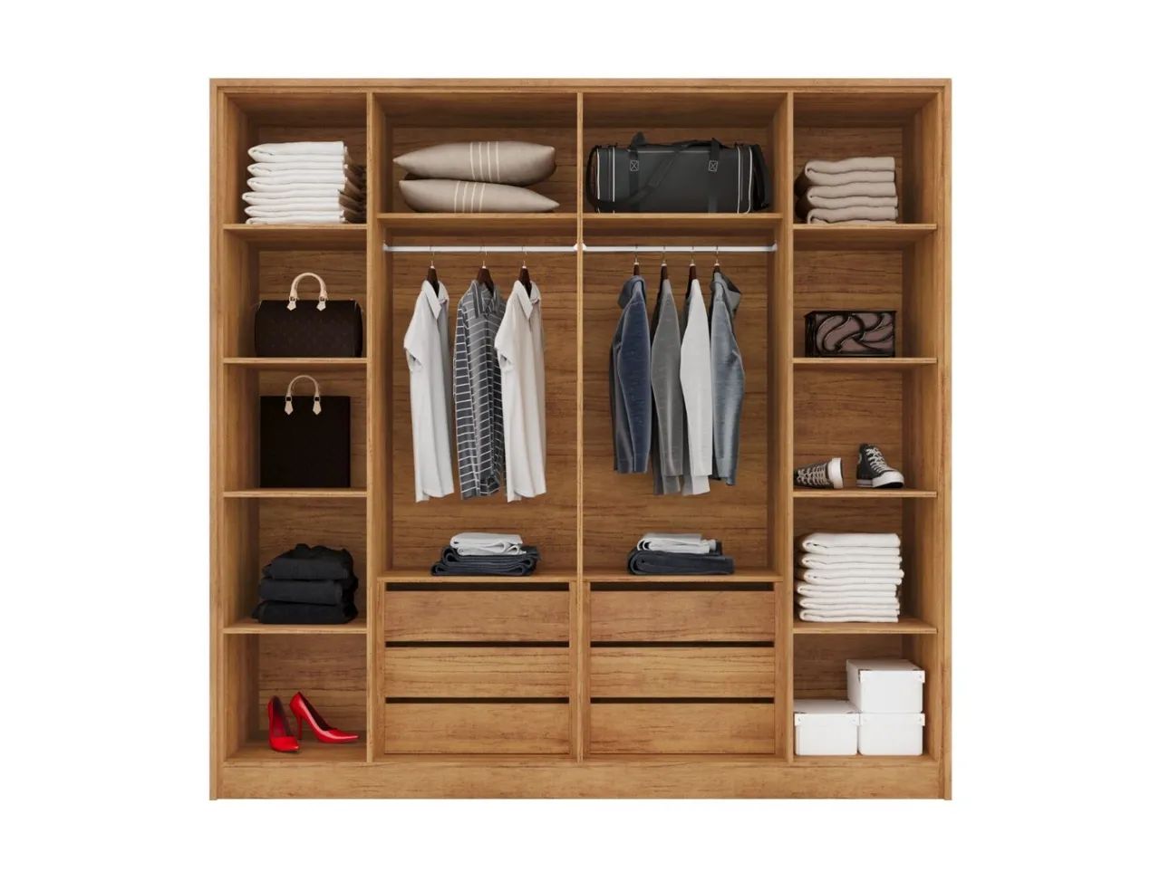 Guarda Roupa Chicago 2.25m 100%MDF l8 S  - Foto 2