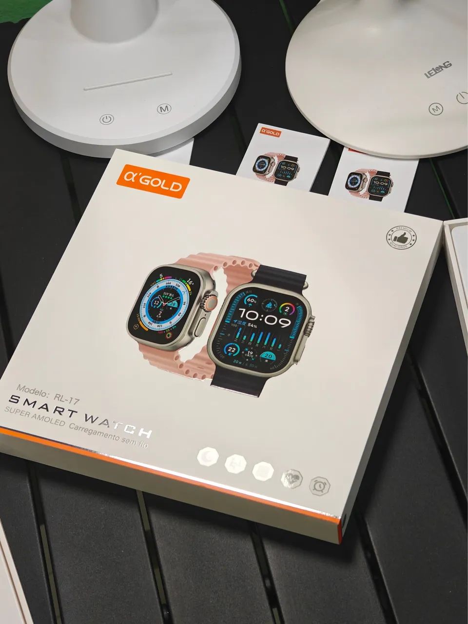Smartwatch com 4 pulseiras - ENTREGA A DOMICÍLIO 
