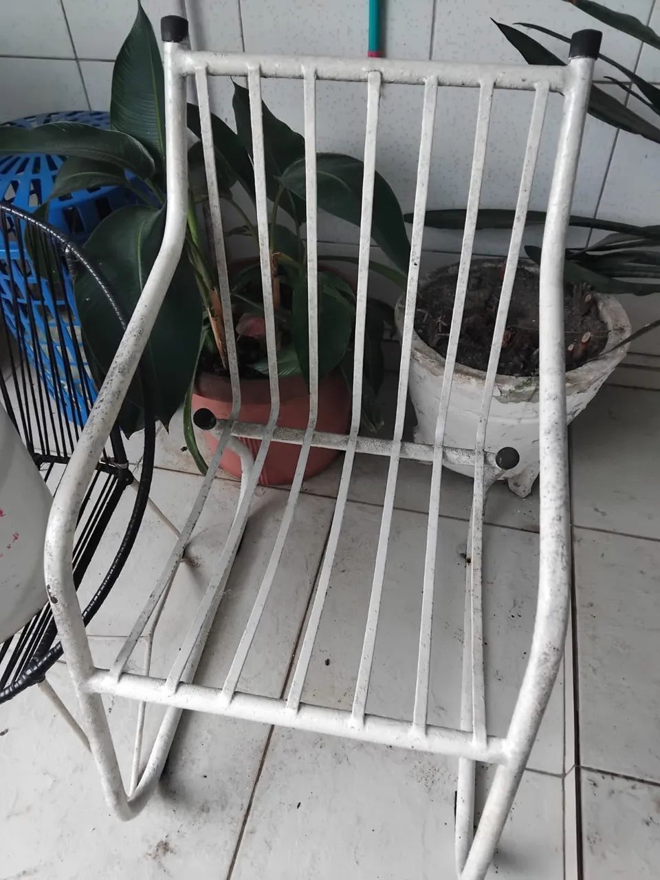 Cadeira de aluminio
