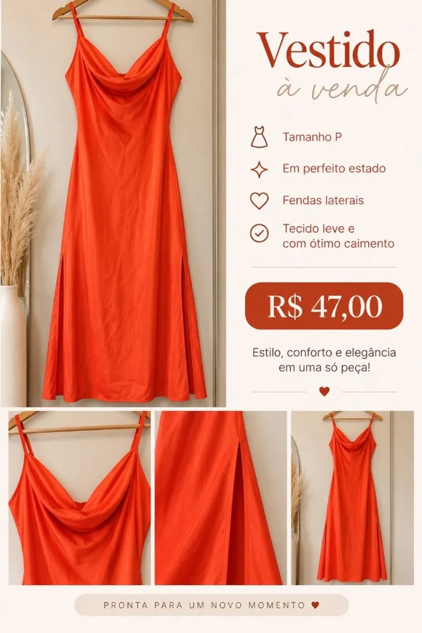 Vestido Cetim