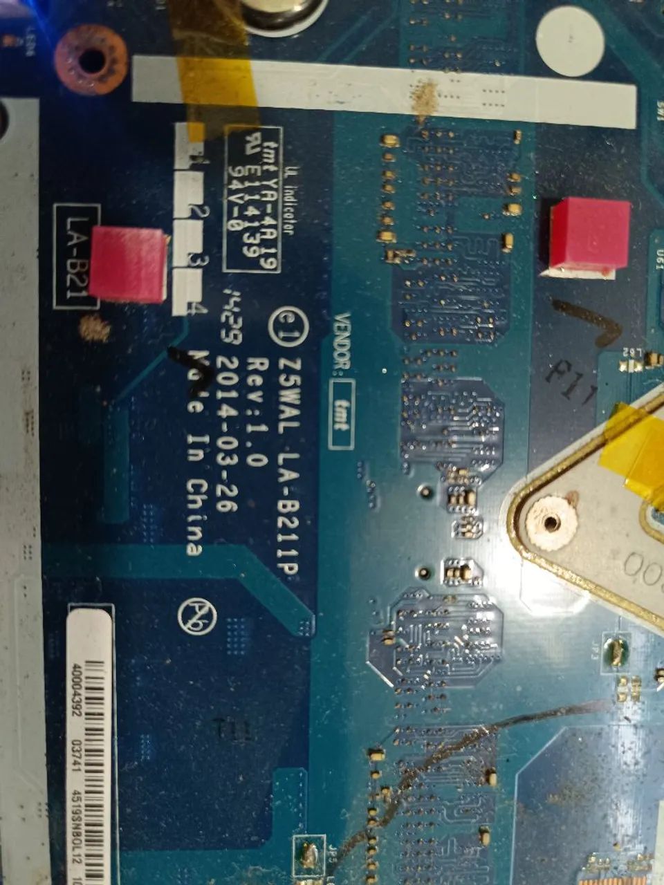 Placa mãe notebook Acer e5-511c7ne Intel z5wal la-b211p funcionando perfeitamente  - Foto 2