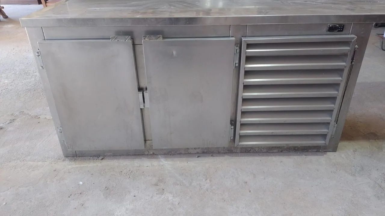 Balcão refrigerado com pia de inox  - Foto 4