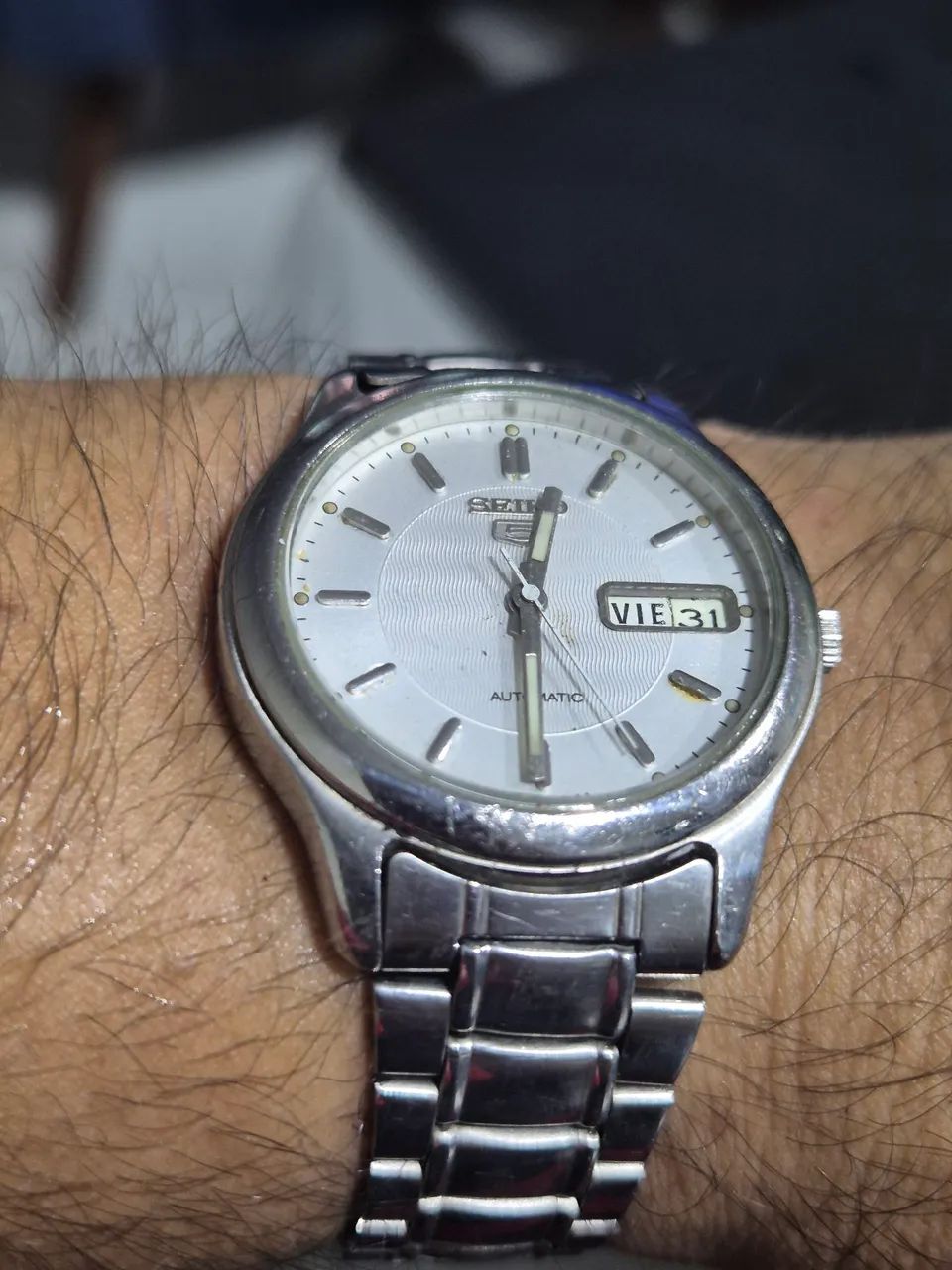 Relógio SEIKO 5 BRANCO AUTOMÁTICO   -  TODO REVISADO  - Foto 4