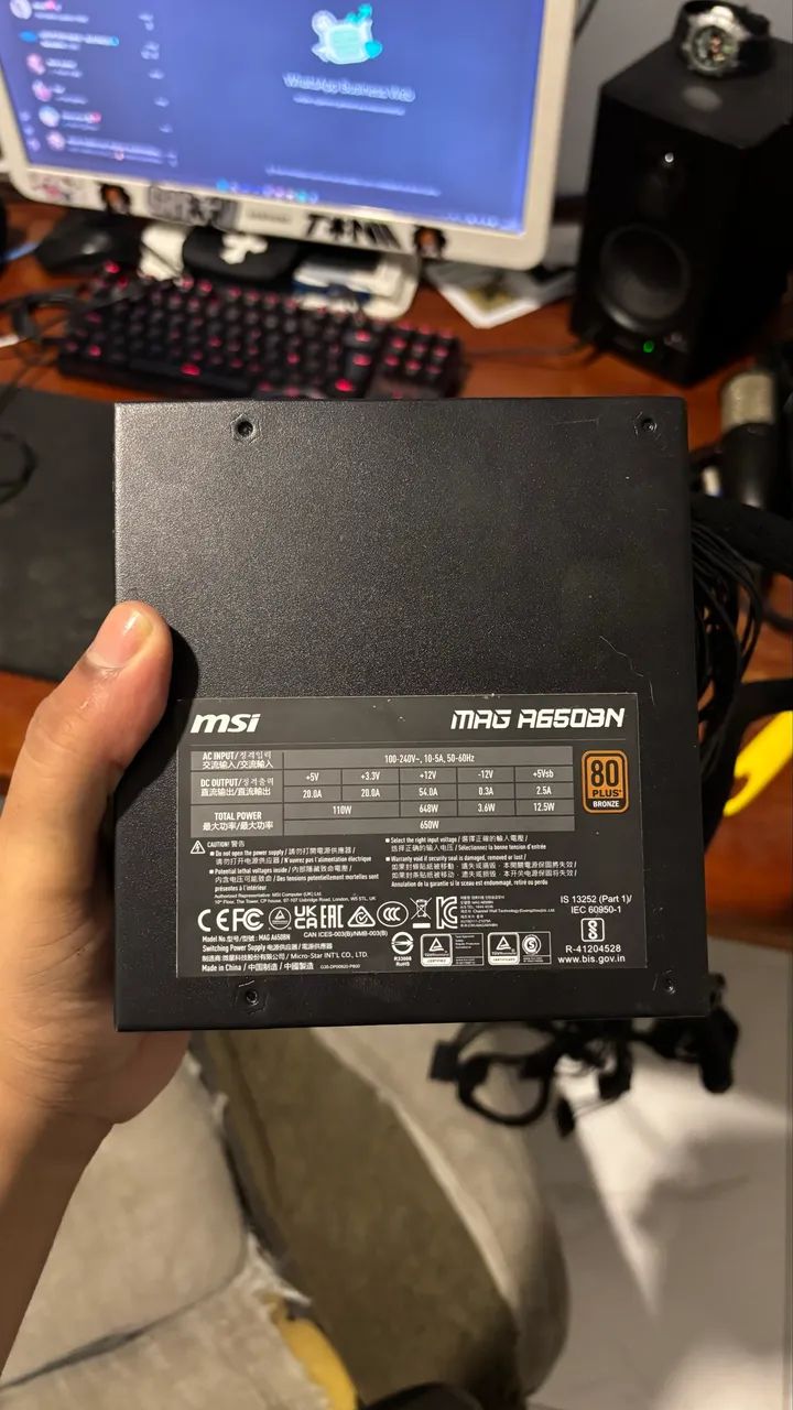 FONTE MSI 650w - Foto 3