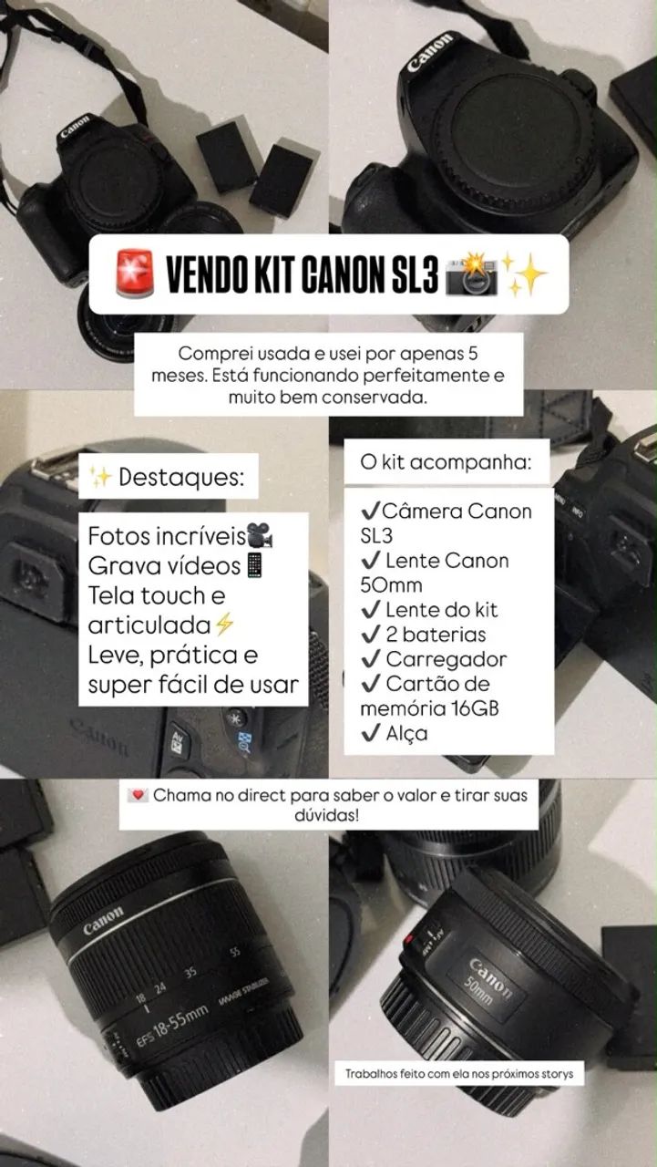 Kit Cânon SL3