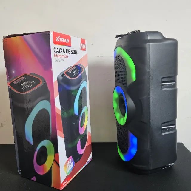 Caixa de Som Bluetooth Portátil 30W com LED RGB | Nova - Foto 5