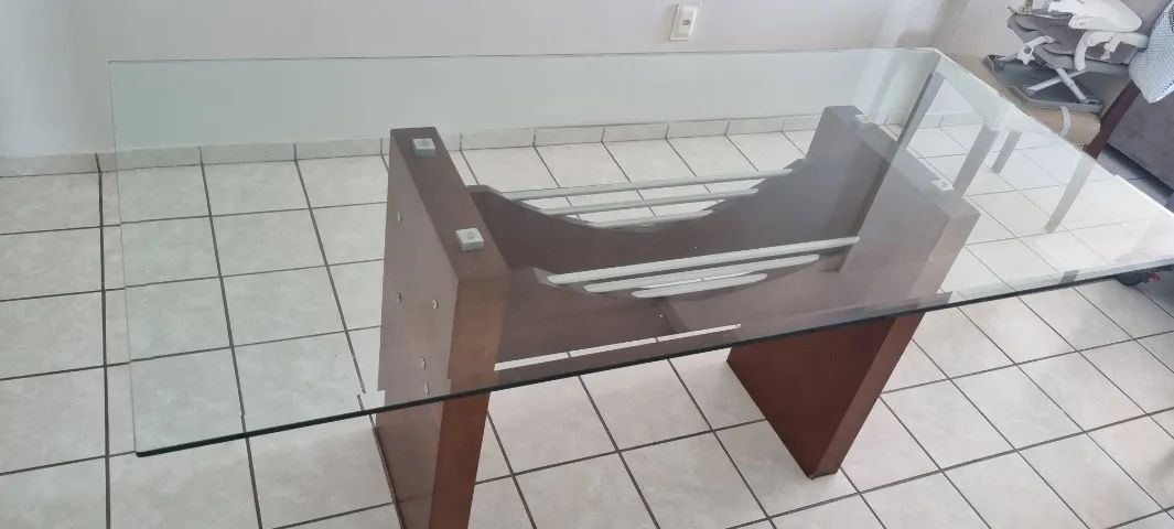 Mesa de jantar de vidro - Foto 2