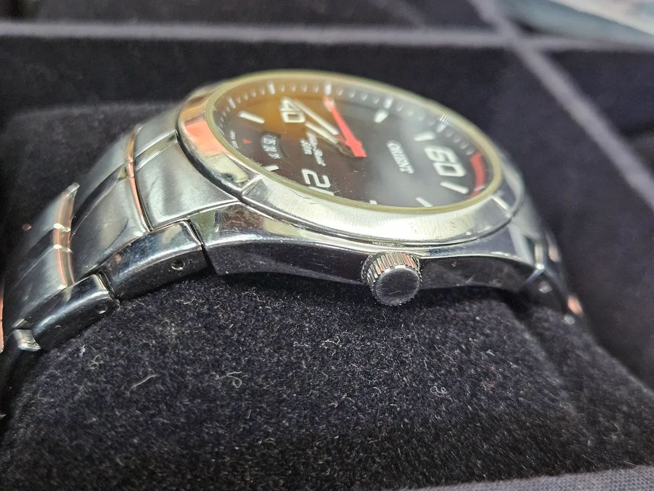 orient original esportivo unissex - aço inox, bateria nova