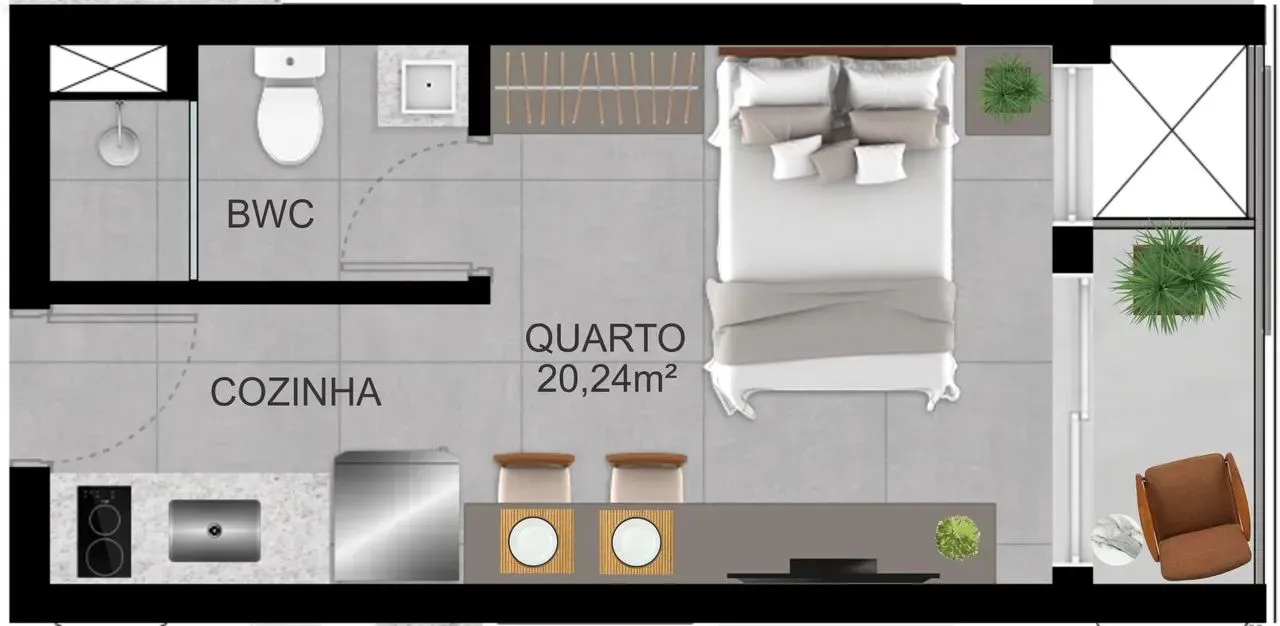 PLANTA 20m²