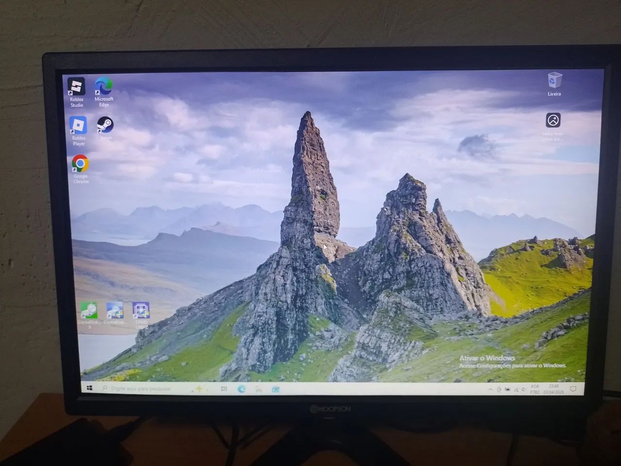 Monitor 19,5 Polegadas 75hz LED C/CABO HDMI, VGA Original Para PC ou Notebook417561609933301761