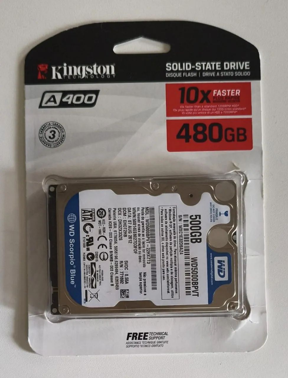 HD Notebook 500 GB WD Scorpio Blue Perfeito - 100 - Foto 2