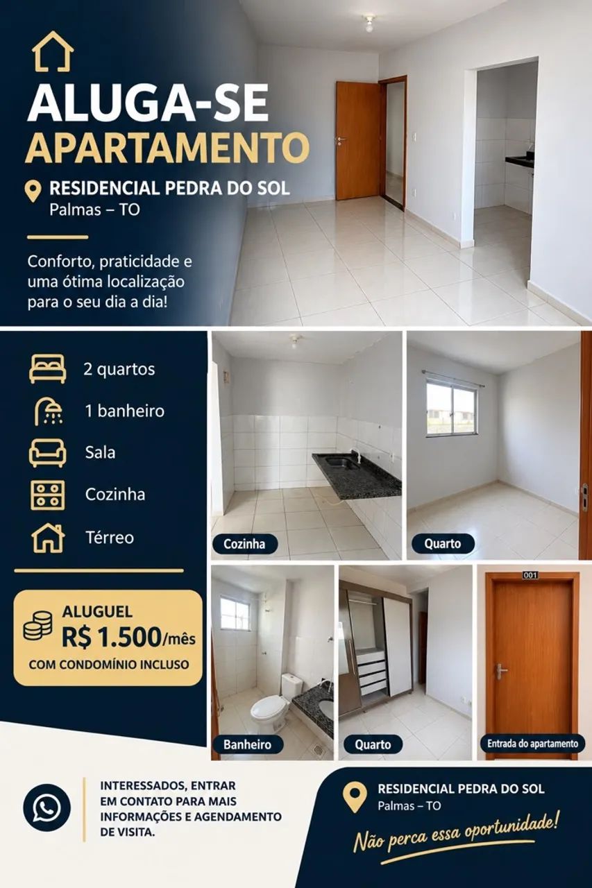 Alugo apartamento em Taquaralto - 2 quartos