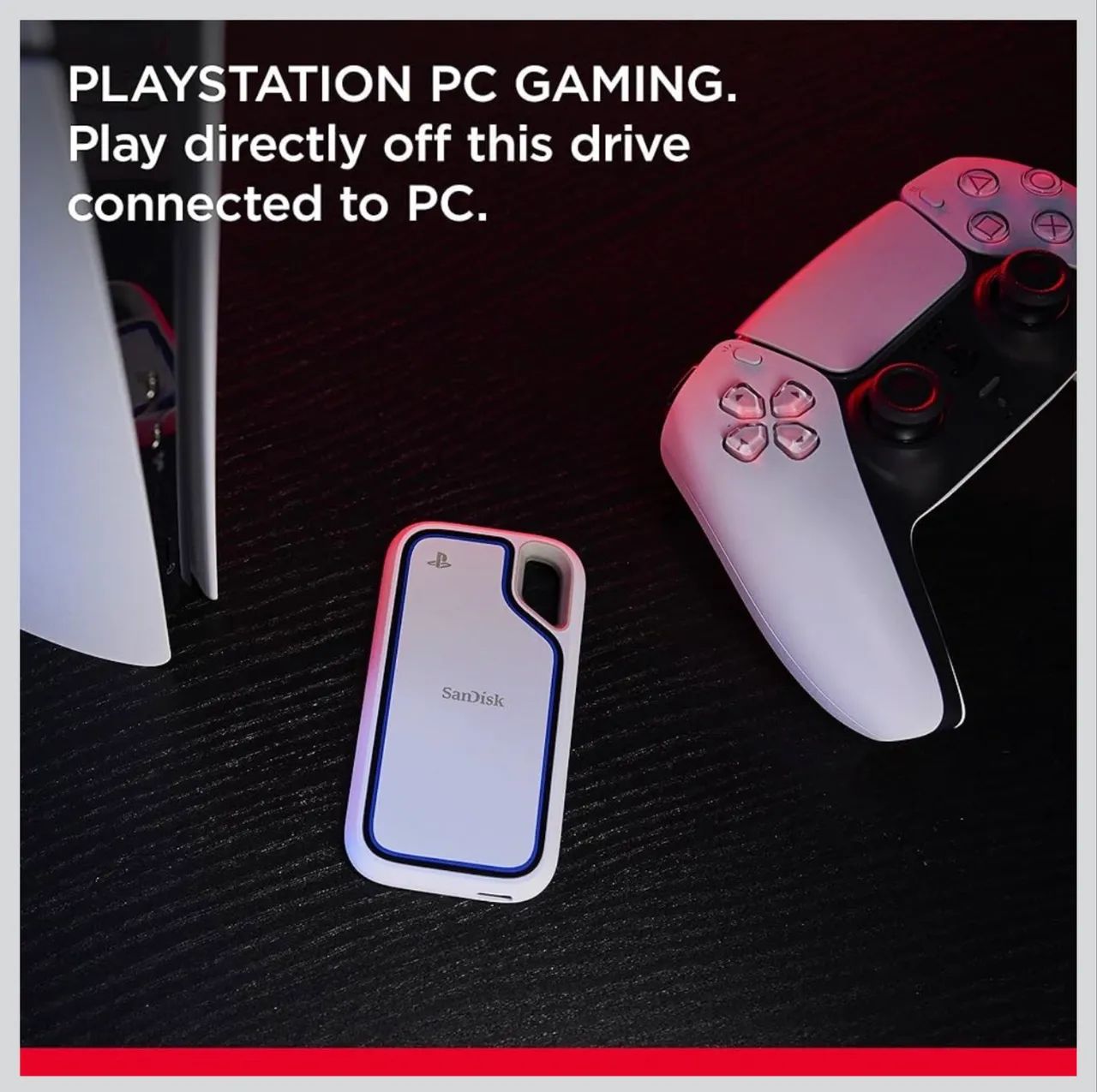 SSD Externo Sandisk versão PlayStation 2TB - Foto 3