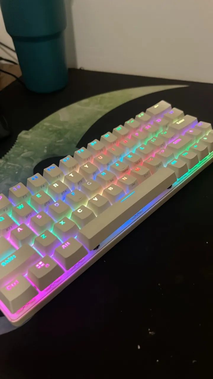 Teclado Mecânico BW-KB1 60% Branco  - Foto 2