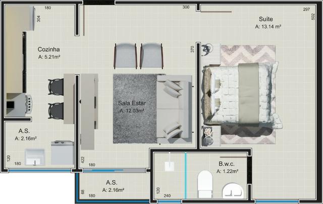 Apartamento Studio (com suíte) no Jdm. Panorama - Foto 7