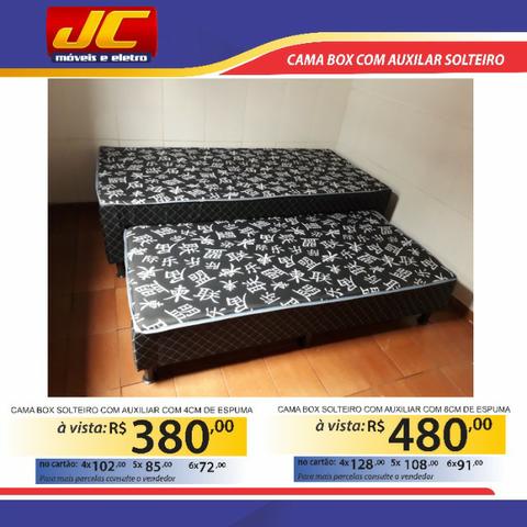 Lindas camas box com auxiliar direto de fabrica . Fazemos entregas