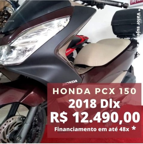 JB-HONDA PCX 150 DLX 2018 ENT. + 24X DE R$ 540,70 NO CARTÃO DE CRÉDITO.