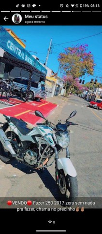 YAMAHA FAZER 250 2017 BRANCA
