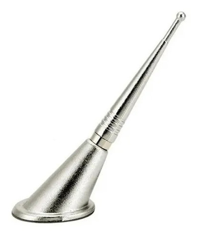 Antena Automotiva De Teto Decorativa Curta Cromada Universal