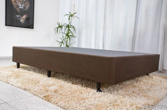 Base Box Casal Classic Marrom Anjos Até 12x - Foto 4