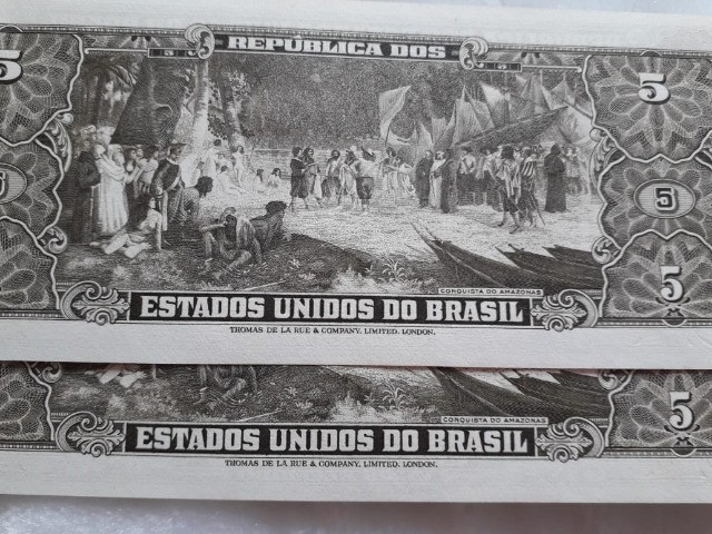 Cédulas Antigas - 5 Cruzeiros - 1956 - FE - Foto 4