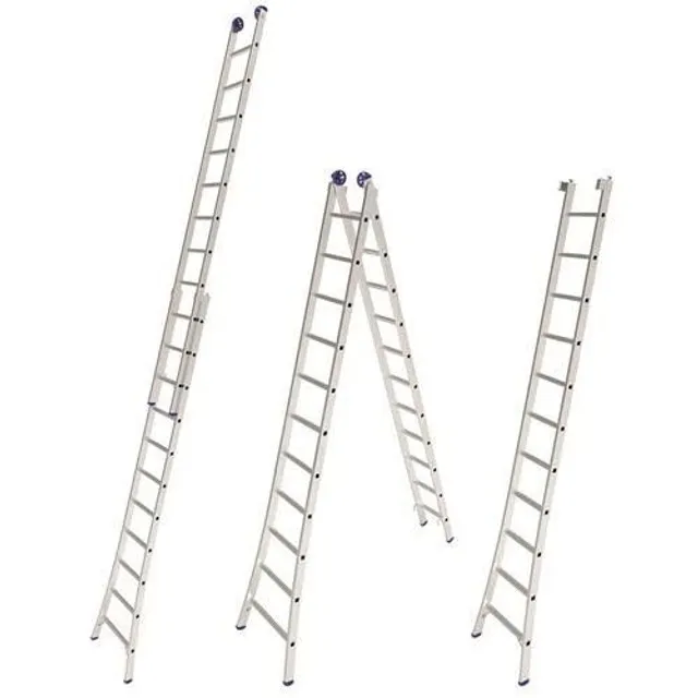 Escada extensiva mor 2x11 - 22 Degraus em alumínio 