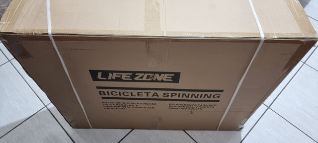 bicicleta ergométrica mecânica spinning speed race suporta até 150kg - life zone (Nova)