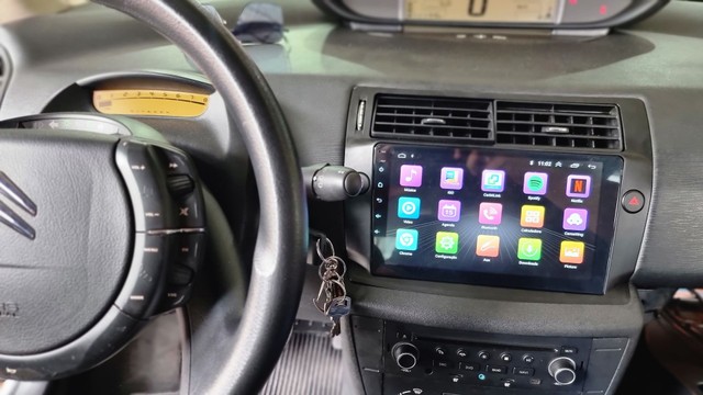 Central multimídia Android Citroën C4 pallas 