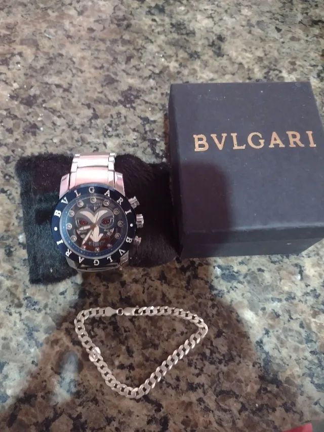 Relógio & pulseira de prata
