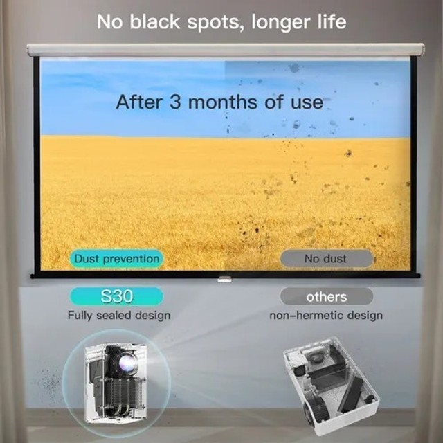 Oferta!!! Projetor Smart Portátil S30 Max Android 10 - Foto 4