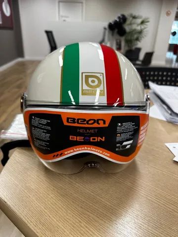 Capacete Beon B120 retrô modelo italiano  - Foto 6