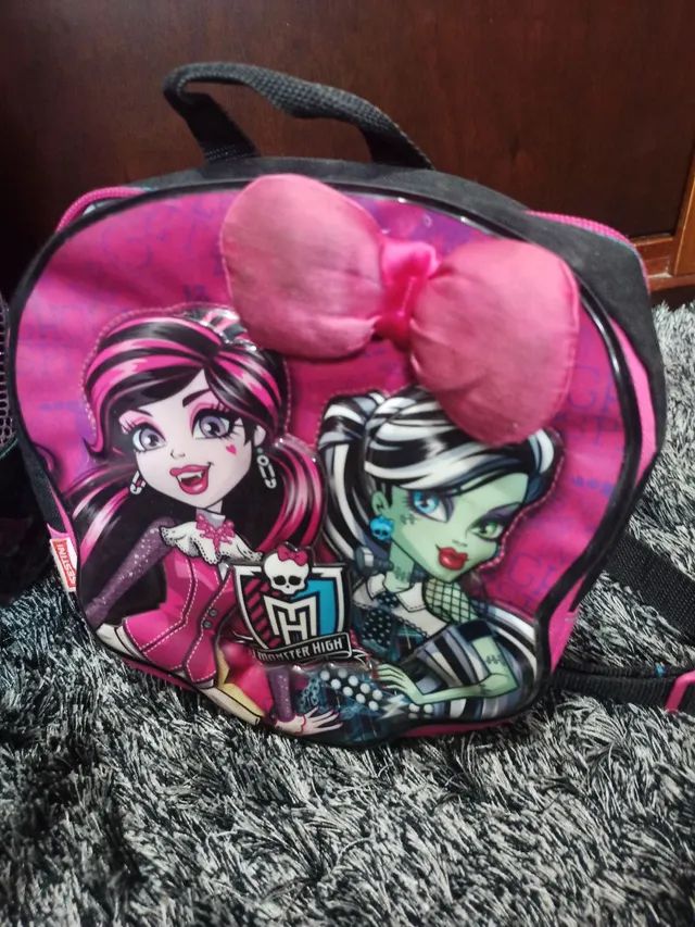 Mochila, Lancheira e Estojo Sestini grande Monsters High - Foto 2