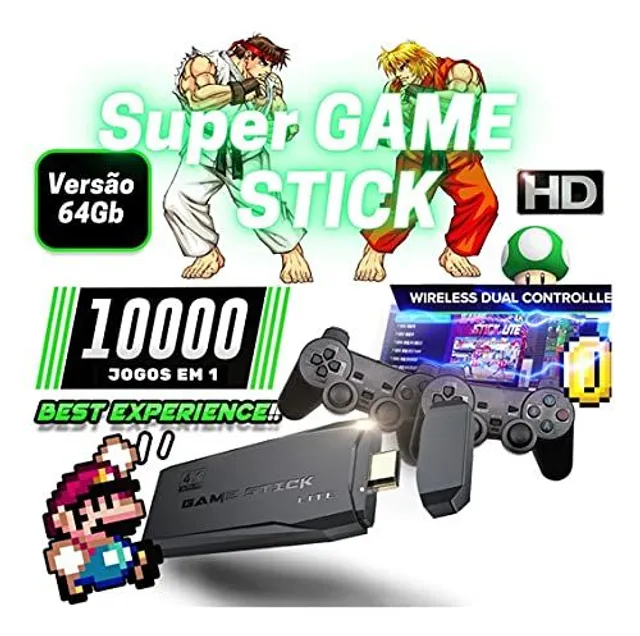 Fliperama Super Mario 3 com 75 mil jogos + 2 controles