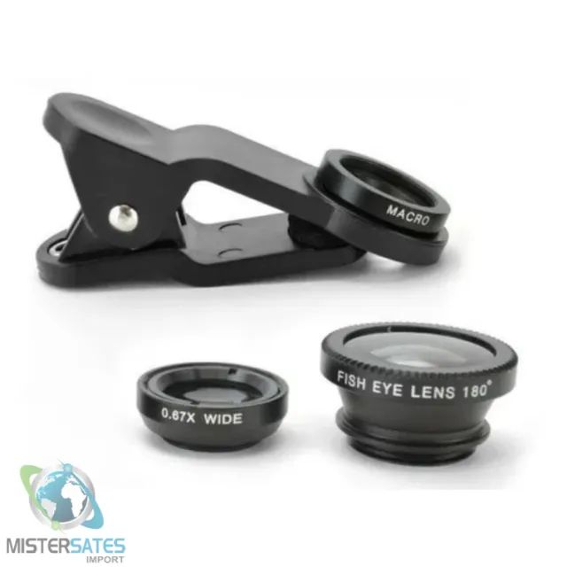 Kit De Lentes Fish Eye E Macro Para Iphone 4 ,4s ,5 E Outros - COD 224 - Foto 3