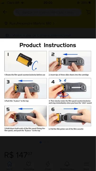 Ferramenta De Extração De Filme 35mm/135 Filme Extrator - Foto 4