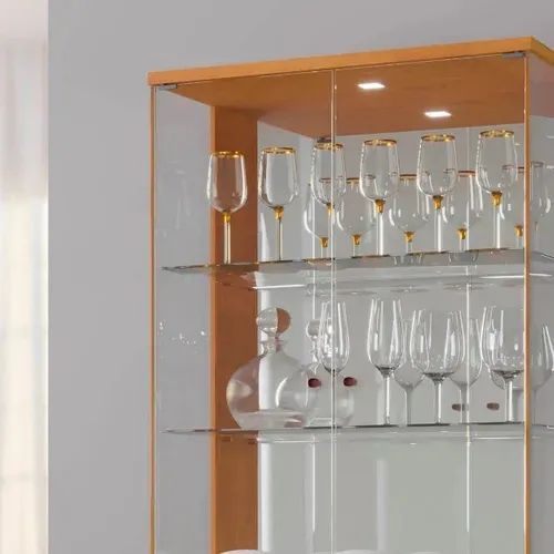 Cristaleira 2 Gavetas Design Moderno com LED r43 - Foto 3