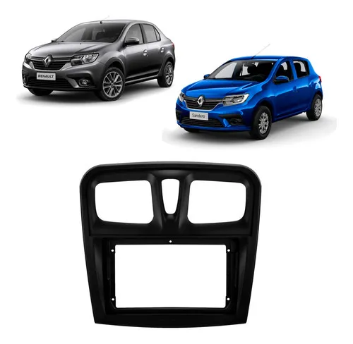 Moldura 2 Din Multimidia Mp5 9 Polegadas Sandero Logan Expex