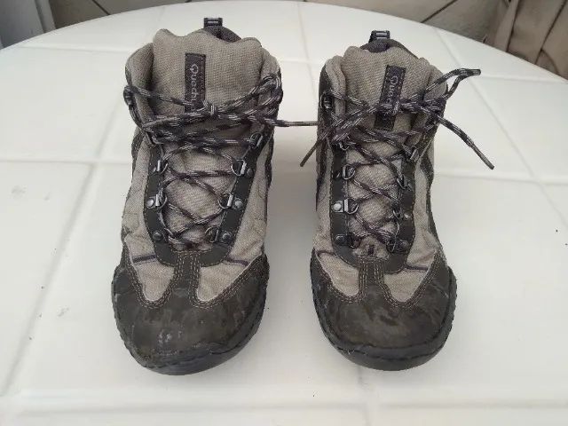 Bota Trilha Masculina Quechua Forclaz 500 39/40 (Usado) - Foto 2