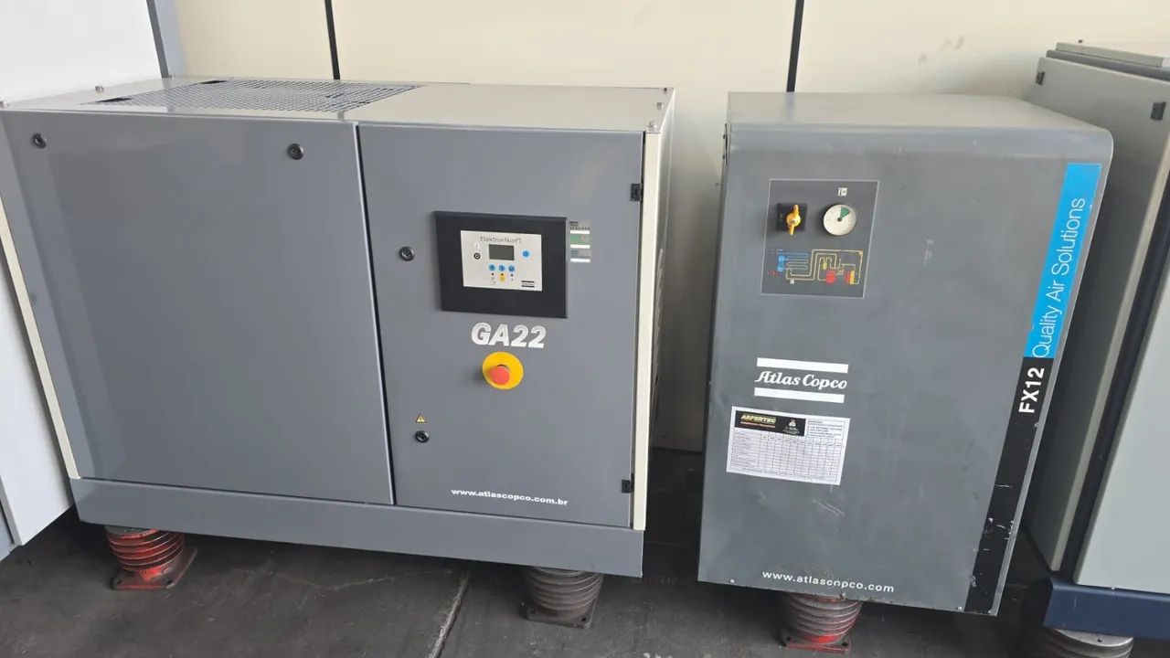 Compressor Ar Atlas Copco GA22 ENGRENADO + Secador