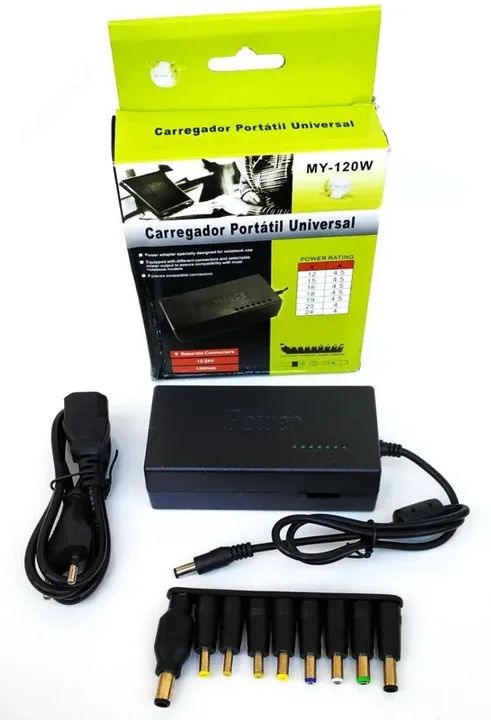 Fonte Carregador Portátil Universal computador notebook