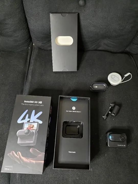 Vendo Insta360 Go 3s Standard Edition Midnight Black 128 Gb Cor Preto - Foto 2