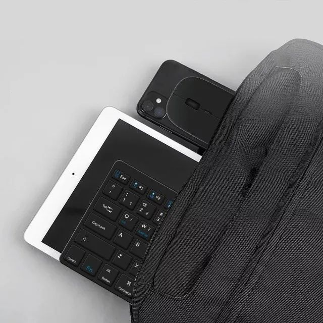 Kit Teclado E Mouse Bluetooth Sem Fio P/ Notebook Tablet Cor Do Teclado Preto - Foto 5