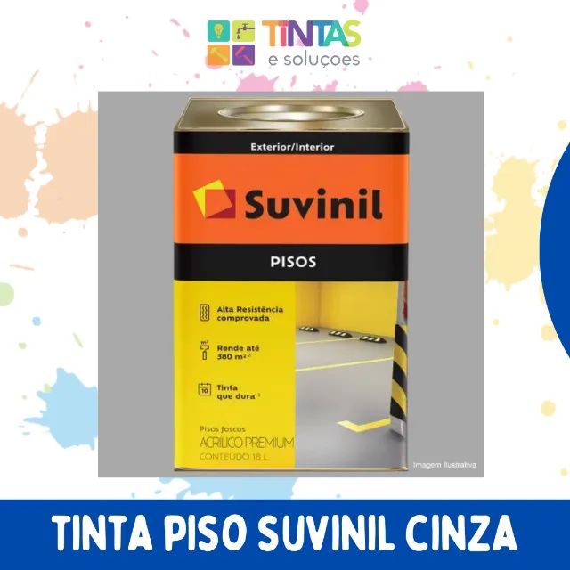 Tinta Piso Suvinil Cinza