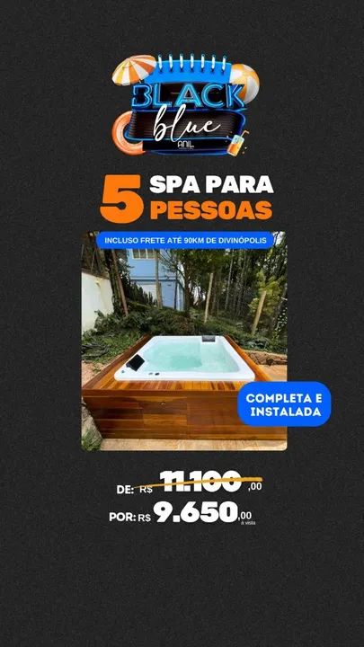 Banheira de hidromassagem para área externa