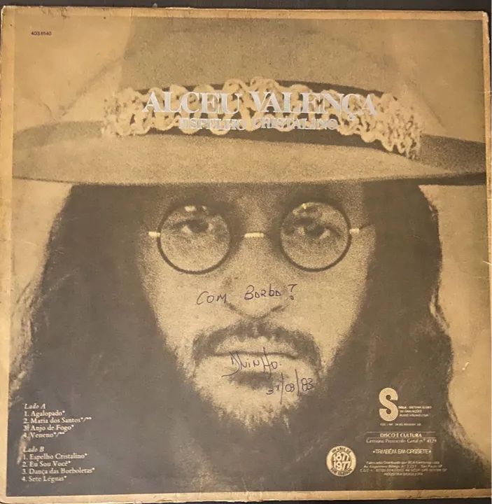 Disco de Vinil Alceu Valença - Cinco Sentidos Sem Capa - Foto 2