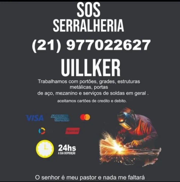 Serralheiro e soldador profissional 