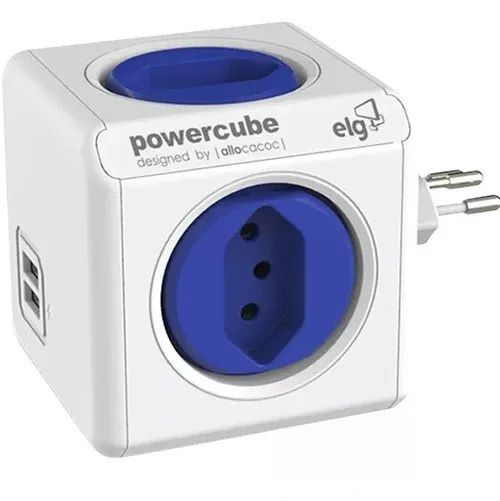 Adaptador Filtro Bivolt Powercube ELG Pwc R5 Usb - Foto 4